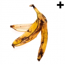 Imagen en la que se ve el plural del concepto cáscara de plátano