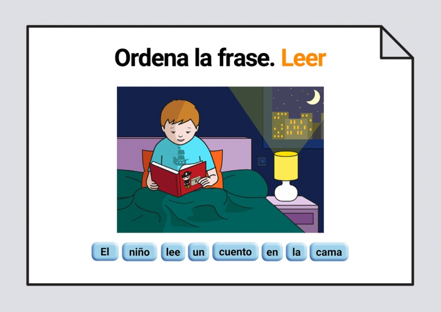 Ordena la frase. Leer: Construcción de frases - Lectoescritura #Soyvisual