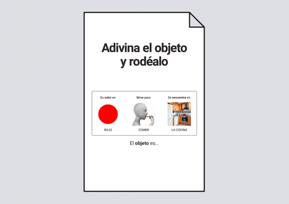 Adivina El Objeto Y Rodealo Descripciones Y Razonamiento Logico Soyvisual